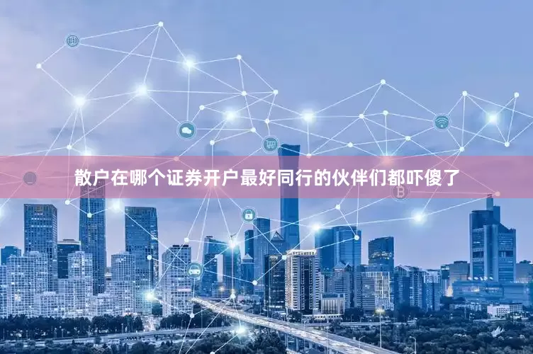 散户在哪个证券开户最好同行的伙伴们都吓傻了